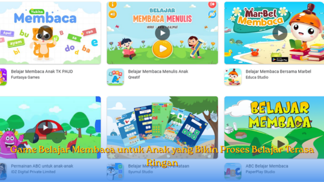 Game Belajar Membaca